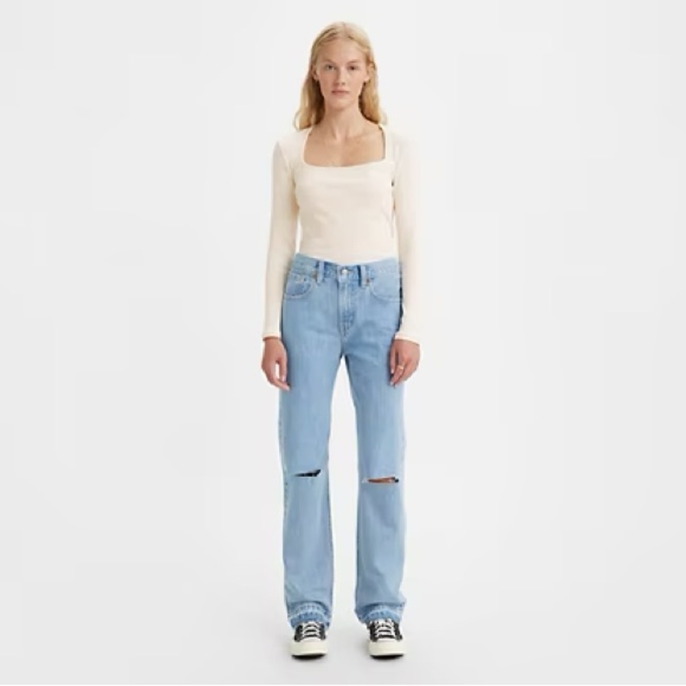 Levi’s Low Pro Straight - Stonewash. Worn less than 5 times